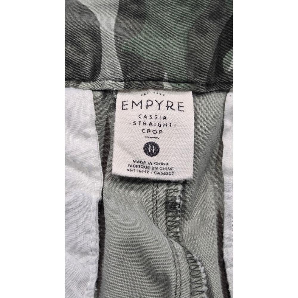 Empyre Cassia Straight Crop Camo Pants Women's Size 11 Green - Picture 3 of 7
